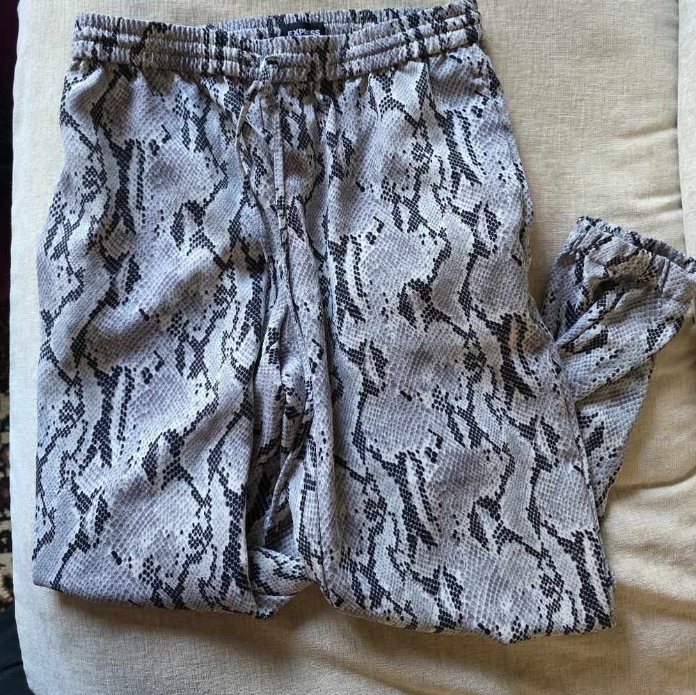 Express Snake Print Joggers